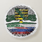 サクセン・サチシチ・ソルビシュ・ソルベンバウムウルツェル国旗 ラウンドクッション (裏面)