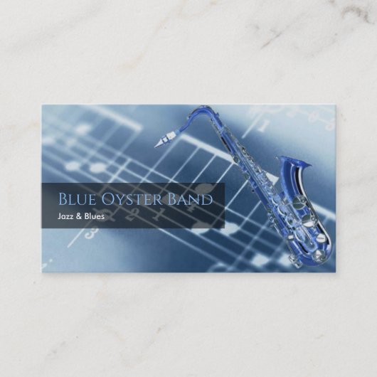 サクソフォニストの名刺 名刺 (正面)