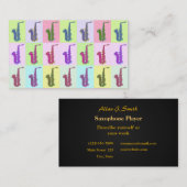 サクソフォニスト用名刺 名刺 (正面/裏面)