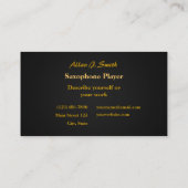 サクソフォニスト用名刺 名刺 (裏面)