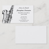 サクソフォニスト用名刺 名刺 (正面/裏面)