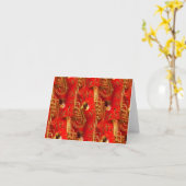 サクソフォンが多い カード (黄色い花)