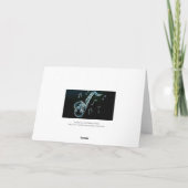 サクソフォンと音楽ノート カード (裏面)