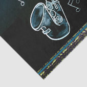 サクソフォンと音楽ノート 薄葉紙 (詳細)