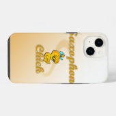 サクソフォンのひよこ iPhoneケース (裏面横)