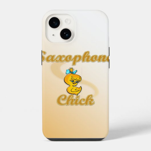 サクソフォンのひよこ iPhoneケース (裏面)