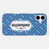 サクソフォンのエンブレム iPhoneケース (裏面横)