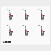 サクソフォンアート ラウンドシール (シート)