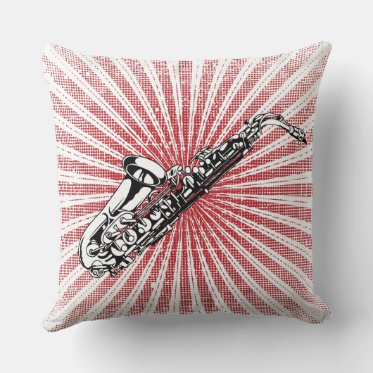 サクソフォンオンレグランジッド日が差すこと クッション (裏面)