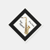 サクソフォンカクテルナプキン スタンダードカクテルナプキン (角)