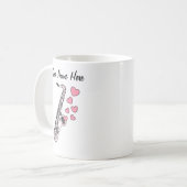 サクソフォンカスタムウェディングマグサックスプレーヤーミュージシャン コーヒーマグカップ (正面左)