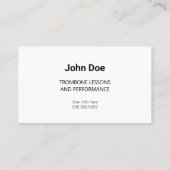 サクソフォンカラフルのロゴ 名刺 (裏面)