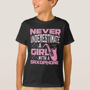 サクソフォンガール Tシャツ