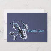 サクソフォンサンキューフラットカード サンキューカード (裏面)