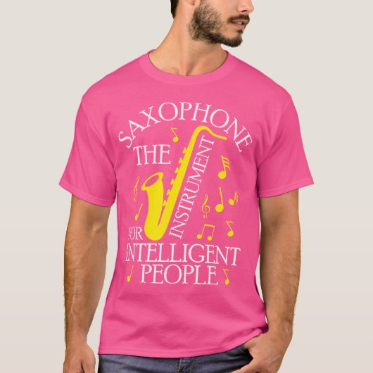 サクソフォンザ楽器知性があるフォーピープルジャ Tシャツ (正面)