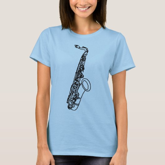 サクソフォンスケッチ Tシャツ (正面)