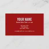 サクソフォンタイポグラフィ 名刺 (裏面)