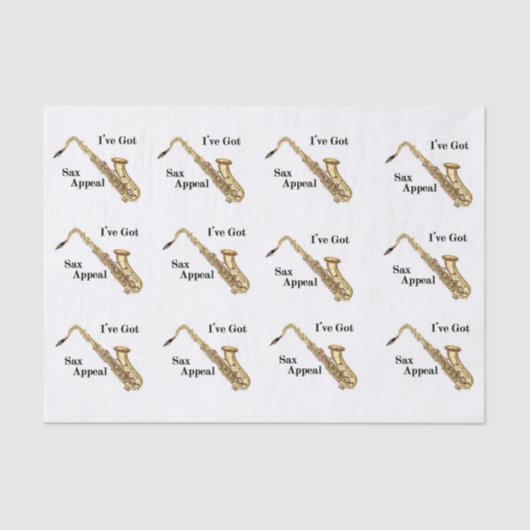 サクソフォンティッシュペーパー 薄葉紙 (正面)