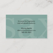 サクソフォンプレイヤー先生スタジオミュージシャン 名刺 (裏面)