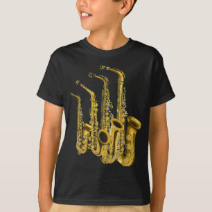 サクソフォンミュージカル楽器サクソフォンプレイヤーSa Tシャツ