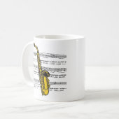 サクソフォンミュージカル13B コーヒーマグカップ (正面左)