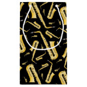 サクソフォンミュージシャンバンド先生スモール抱き枕 スモールペーパーバッグ (裏面)