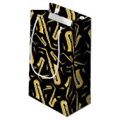 サクソフォンミュージシャンバンド先生スモール抱き枕 スモールペーパーバッグ (裏面アングル)