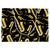 サクソフォンミュージシャンバンド先生ラージ抱き枕 ラージペーパーバッグ