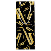 サクソフォンミュージシャンバンド先生ワイン抱き枕 ワインギフトバッグ (裏面)