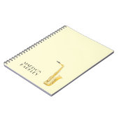 サクソフォンミュージシャンバンド先生手帳 ノートブック (左側)