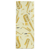 サクソフォンミュージシャンバンド先生 ワインギフトバッグ (正面)