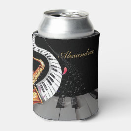 サクソフォンラグジュアリーピアノパーソナライズされた音楽 缶クーラー