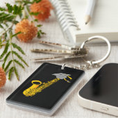 サクソフォン卒業キーチェーン キーホルダー (正面右)