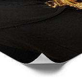 サクソフォン奏者の手でサックス遊奏者のジャズ ポスター (角)