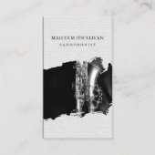 サクソフォン奏者サクソフォンプレイヤー音楽ミュージシャン 名刺 (正面)