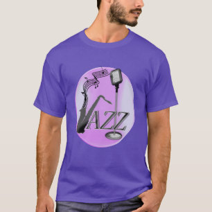 サクソフォン奏者音楽、ジャズ音楽 Tシャツ