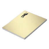 サクソフォン奏者 ノートパッド (回転)