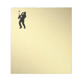 サクソフォン奏者 ノートパッド (正面)