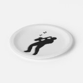 サクソフォン奏者 ペーパープレート (アングル)