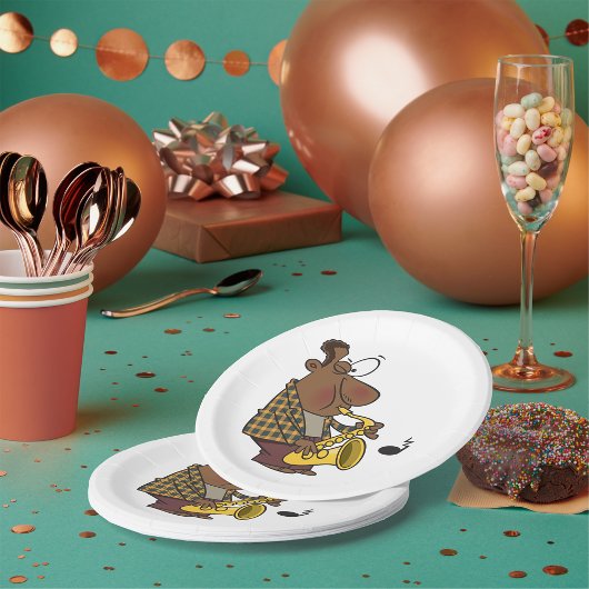 サクソフォン奏者 ペーパープレート