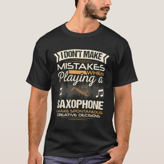 サクソフォン奏者 Tシャツ (正面)