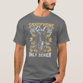 サクソフォン楽器ギフト Tシャツ