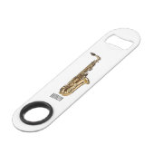 サクソフォン漫画イラストレーション スピード栓抜き (正面アングル)