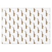 サクソフォン漫画イラストレーション テーブルクロス (正面(横))