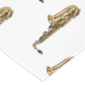 サクソフォン漫画イラストレーション テーブルクロス (アングル)