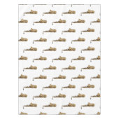 サクソフォン漫画イラストレーション テーブルクロス (正面)