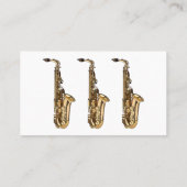 サクソフォン漫画イラストレーション 名刺 (裏面)