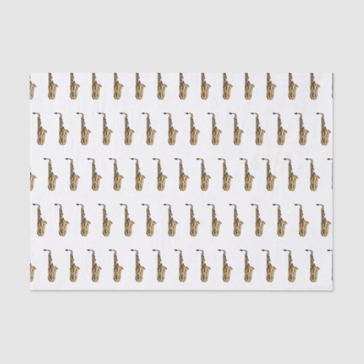 サクソフォン漫画イラストレーション 薄葉紙 (正面)