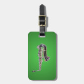 サクソフォン漫画 ラゲッジタグ (正面縦)