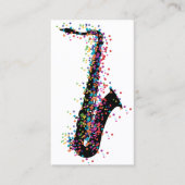 サクソフォン紙吹雪 名刺 (正面)